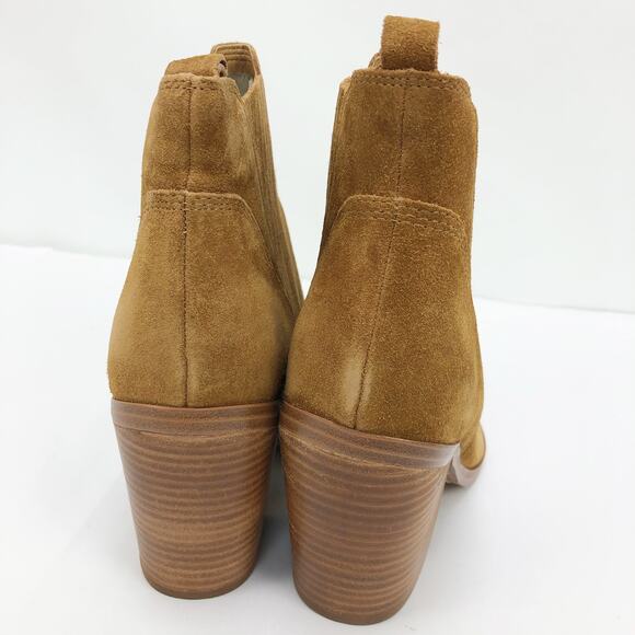 Marc Fisher Womens Gadri Booties 11 M Tan Suede Pointed Toe Heel Suede NWOB - Picture 6 of 10